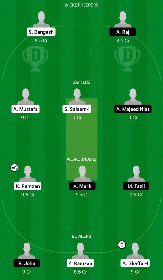 HKZ vs MSC Dream11 Prediction Fantasy Cricket Tips Dream11 Team Sharjah Ramadan T10 League 