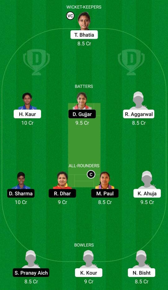 PUN-W vs BEN-W Dream11 Prediction Fantasy Cricket Tips Dream11 Team Indian Senior Women's T20 