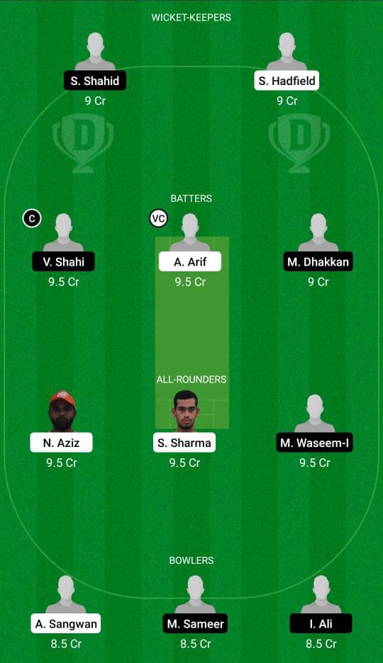AJH vs VEN Dream11 Prediction Fantasy Cricket Tips Dream11 Team Sharjah Ramadan T10 League 