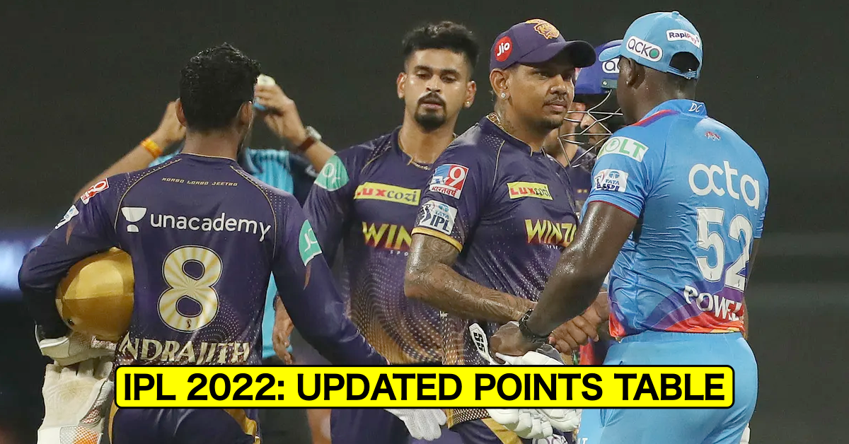 IPL 2022: Updated Points Table, Orange Cap And Purple Cap After Match 41 DC vs KKR