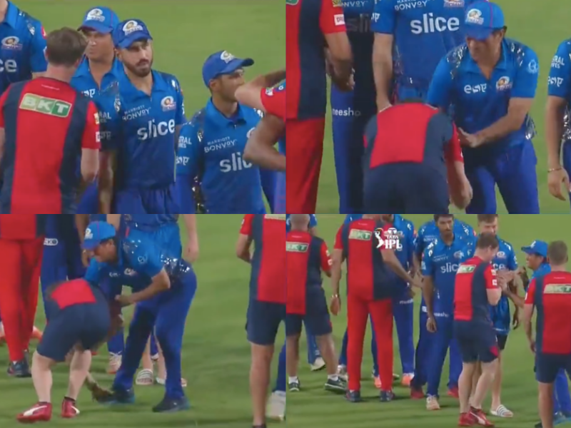 IPL 2022: Watch - Jonty Rhodes Touches Sachin Tendulkar's Feet To Seek His Blessings After MI vs PBKS Match