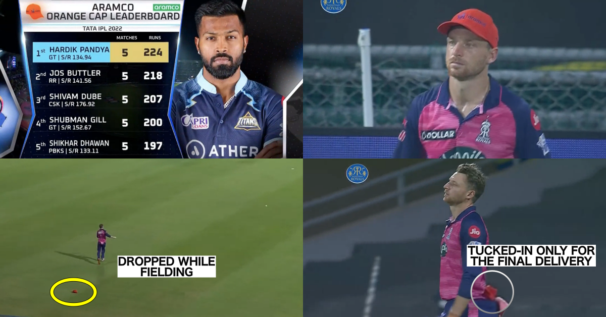 Fact Check: Did Jos Buttler Remove His Orange Cap While Fielding vs GT Because Hardik Pandya Overtook His Tally Of Most Runs In IPL 2022?