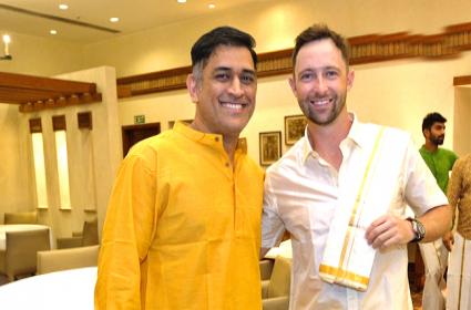 Devon Conway and MS Dhoni (Image Credits: Twitter)