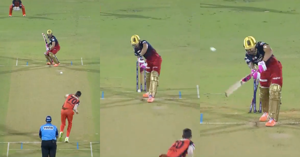 RCB vs SRH: Watch – Marco Jansen Knocks Over Royal Challengers Bangalore Captain Faf du Plessis With An Incredible 133.6kmph Delivery
