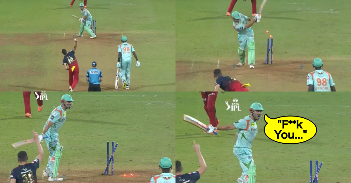 LSG vs RCB: Watch - Marcus Stoinis Yells 