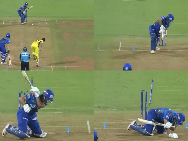 MI vs CSK: Watch - Ishan Kishan Falls Over After Mukesh Choudhary’s Peach Of A Delivery Castles Him