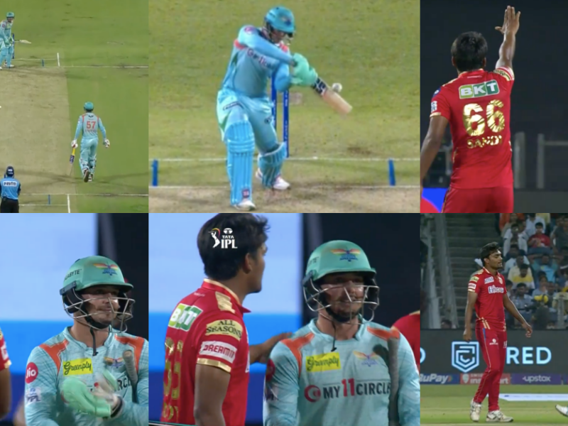 PBKS vs LSG: Watch – Quinton de Kock Himself Walks Back To The Dugout After On-field Umpire Turns Down The Appeal