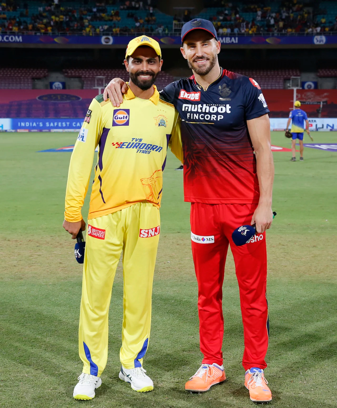 Ravindra JAdeja and Faf du Plessis. PHoto- BCCI