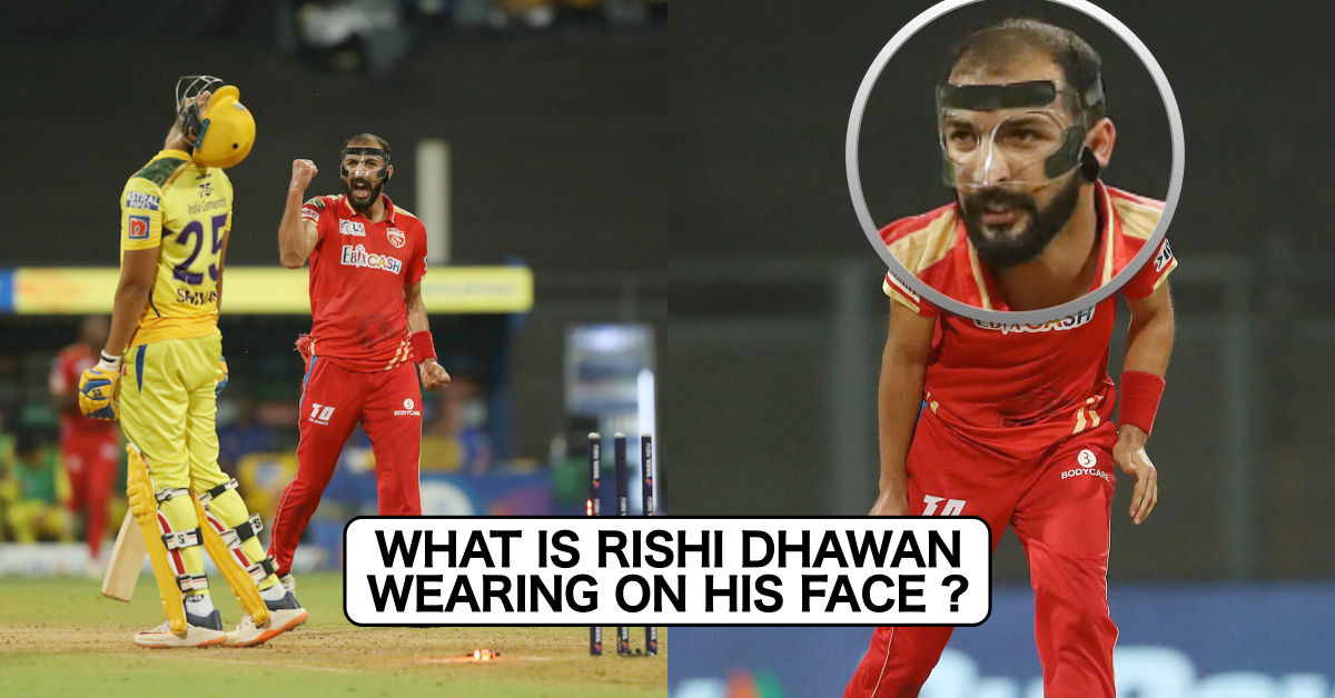 PBKS vs CSK: Revealed - What Rishi Dhawan Is Wearing On His Face During Today's Match