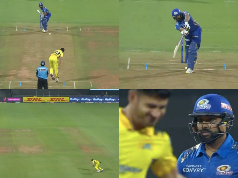 MI vs CSK: Watch – Mukesh Choudhary Sends Back Mumbai Indians Captain Rohit Sharma On 2nd Ball For A Duck In El Classico Of IPL