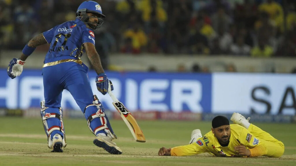 Suryakumar Yadav and Harbhajan Singh in IPL. Photo- IPL