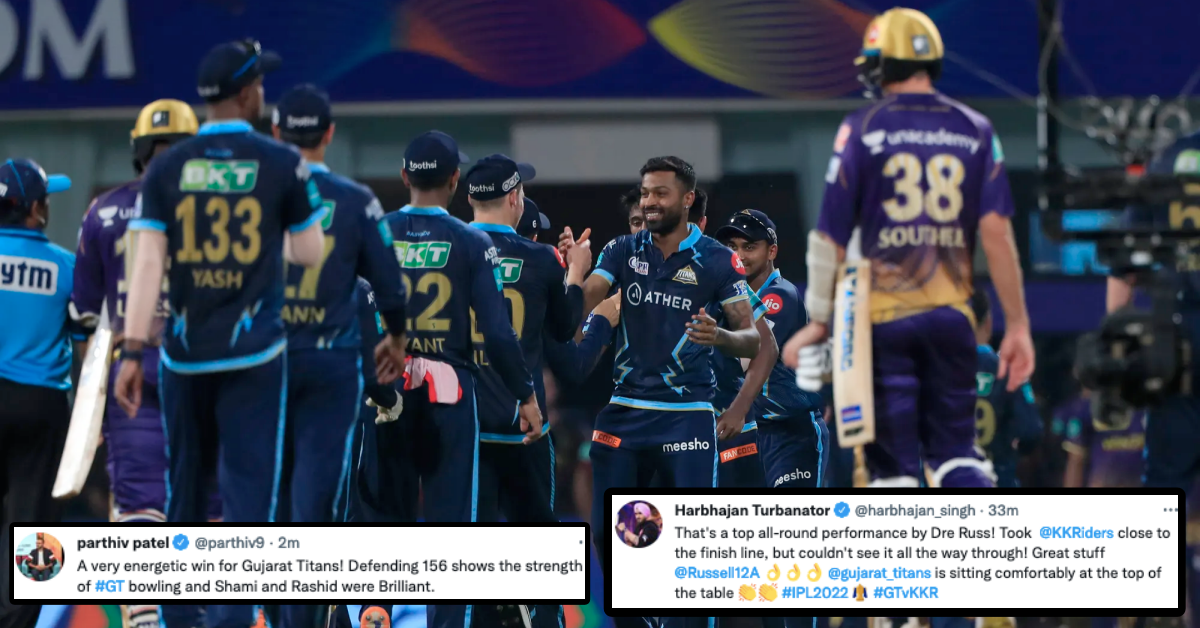 केकेआर बनाम जीटी: गुजरात टाइटन्स ने कोलकाता नाइट राइडर्स को 8 रन से हराकर आईपीएल 2022 की छठी जीत दर्ज करने के लिए ट्विटर की प्रतिक्रिया दी