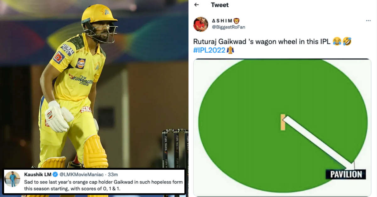 CSK vs PBKS: Twitter Reacts As Ruturaj Gaikwad Registers Third Successive Single-Digit Score In IPL 2022