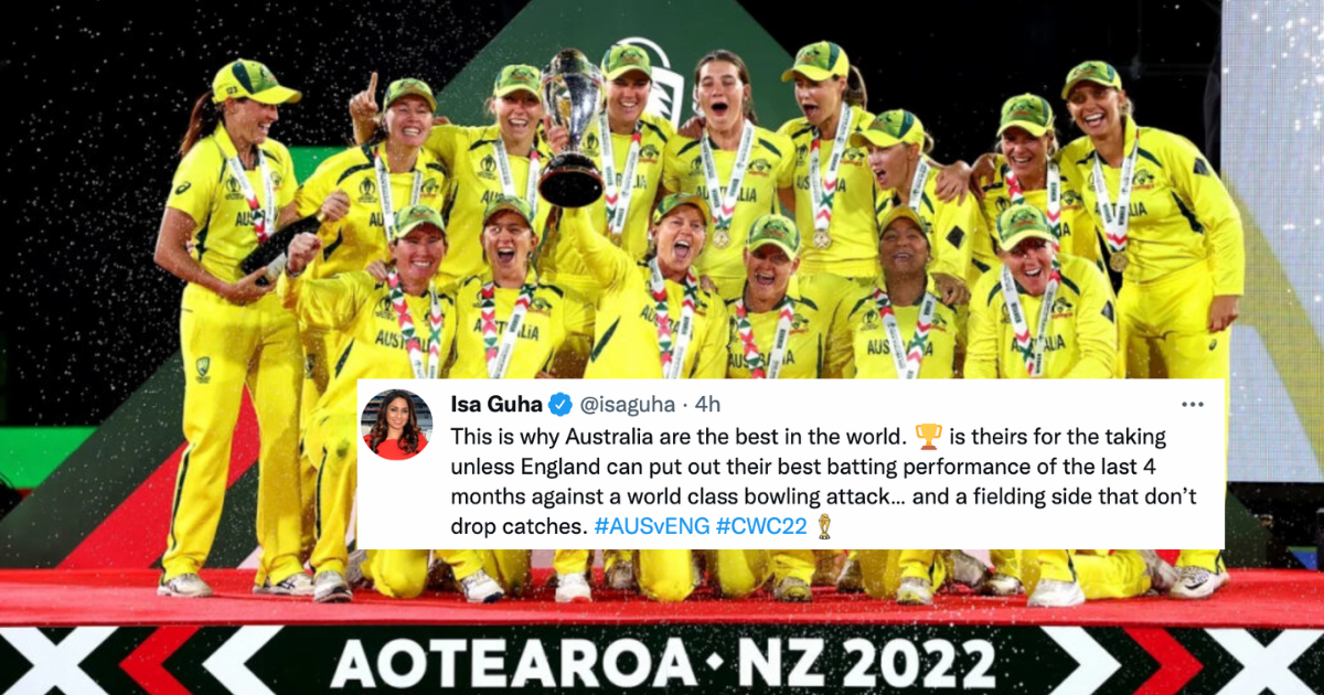 ICC Women's World Cup Final: Twitter Reacts As Australia Claims Seventh Women’s World Cup Title By Beating England By 71 Runs In The Final