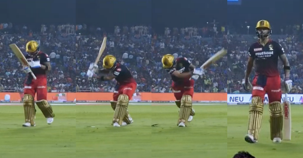 RCB vs MI: Watch - Virat Kohli Leaves The Field Frustrated After Given Out In A Controversial Decision