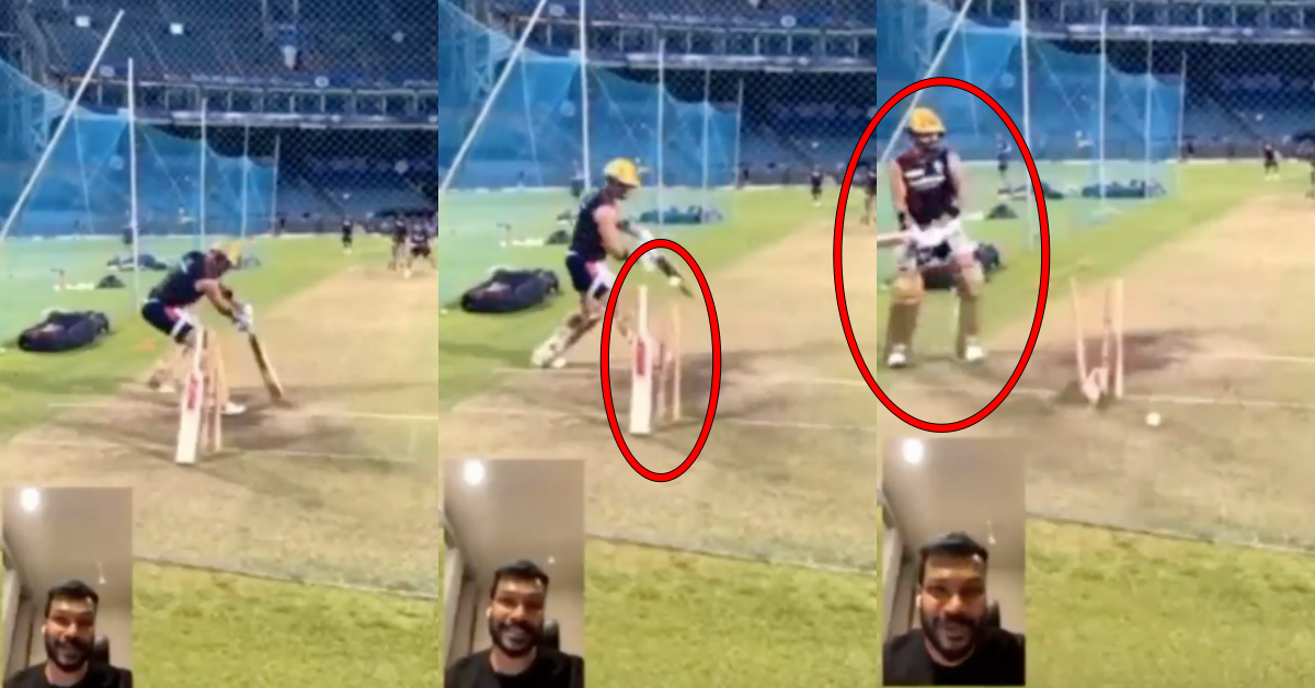 IPL 2022: Watch - Virat Kohli Almost Breaks Stumps In Anger After Getting Bowled In Nets Ahead Of RCB vs MI Clash