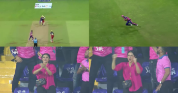 RR vs RCB: Watch - Yuzvendra Chahal's Wife Celebrates From Stands After Spinner Dismisses RCB Captain Faf du Plessis