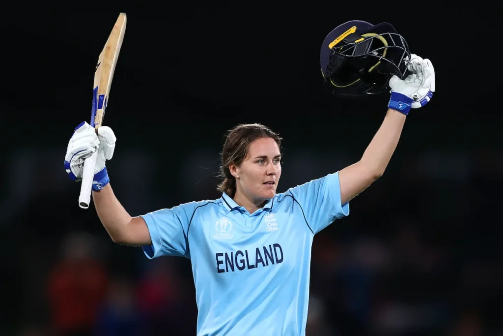 Nat Sciver scored another fighting century against Australia, Australia vs England, Women's World Cup 2022 final, Christchurch, April 3, 2022 © ICC via Getty Images