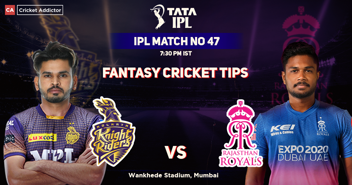 Kolkata Knight Riders vs Rajasthan Royals Dream11 Prediction, Fantasy Cricket Tips, Dream11 Team, Playing XI, Pitch Report, Injury Update- Tata IPL 2022