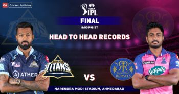 Gujarat Titans vs Rajasthan Royals Head To Head Records, IPL 2022, Final, GT vs RR