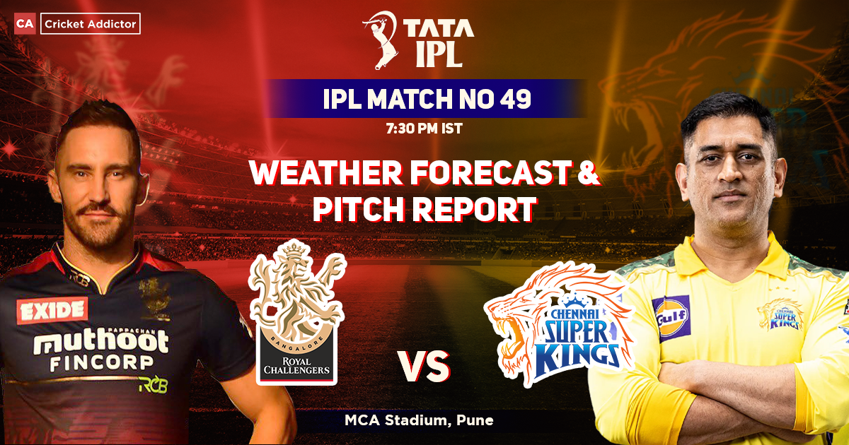 Royal Challengers Bangalore vs Chennai Super Kings Pitch Report And Weather Forecast, IPL 2022, Match 49, RCB vs CSK