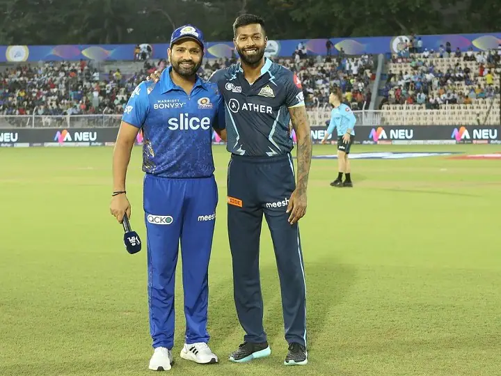 Hardik Pandya GT and Rohit Sharma MI (Image Credits: Twitter)