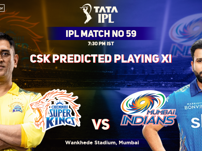 Chennai Super Kings vs Mumbai Indians: Chennai Super Kings' Predicted Playing XI Against Mumbai Indians, IPL 2022, Match 59, CSK vs MI