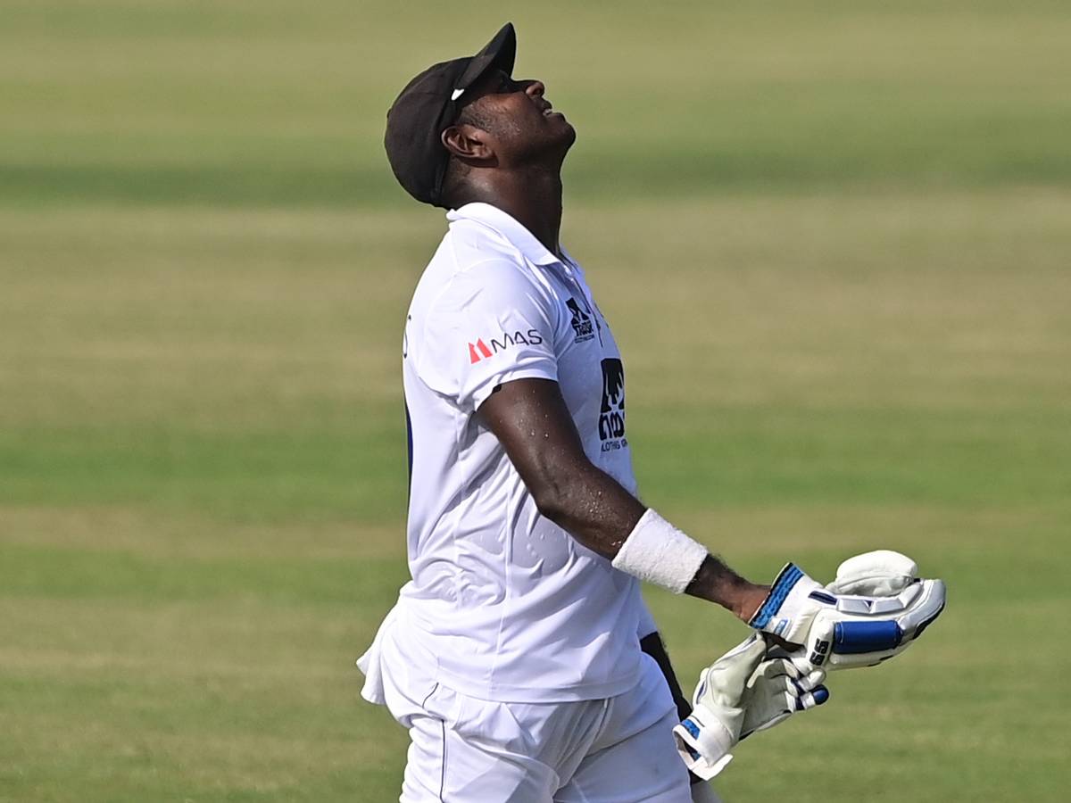 Angelo Mathews dismissed in 199 in Test cricket.