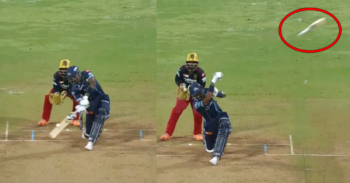 RCB vs GT: Watch - Hardik Pandya’s Bat Goes Flying Out Of Hands