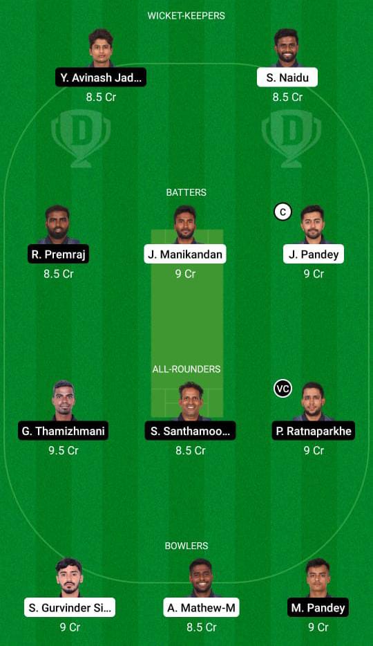 TIT vs WAR Dream11 Prediction Fantasy Cricket Tips Dream11 Team BYJU's Pondicherry T10 