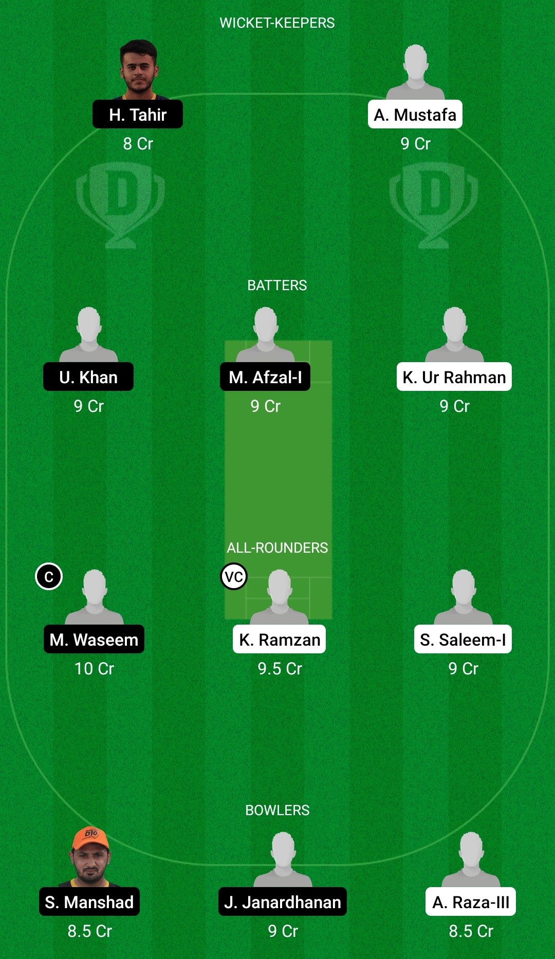 HKZ vs BG Dream11 Prediction Fantasy Cricket Tips Dream11 Team Sharjah Ramadan T10 League 