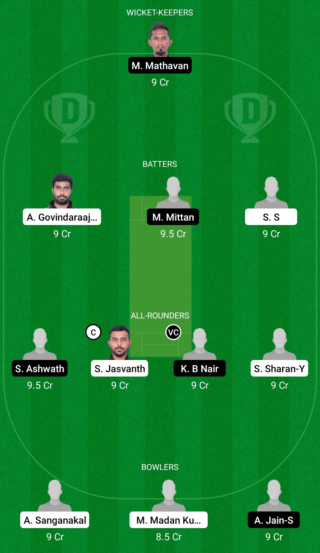 EAG vs SMA Dream11 Prediction Fantasy Cricket Tips Dream11 Team BYJU's Pondicherry T10 