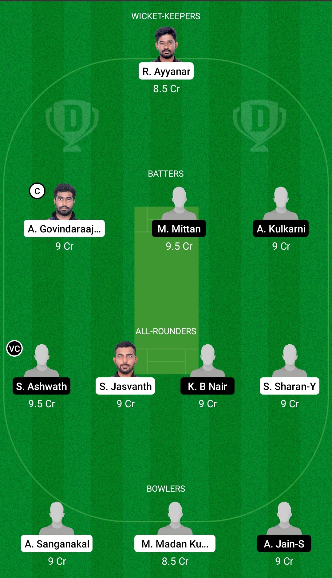 EAG vs SMA Dream11 Prediction Fantasy Cricket Tips Dream11 Team BYJU's Pondicherry T10 