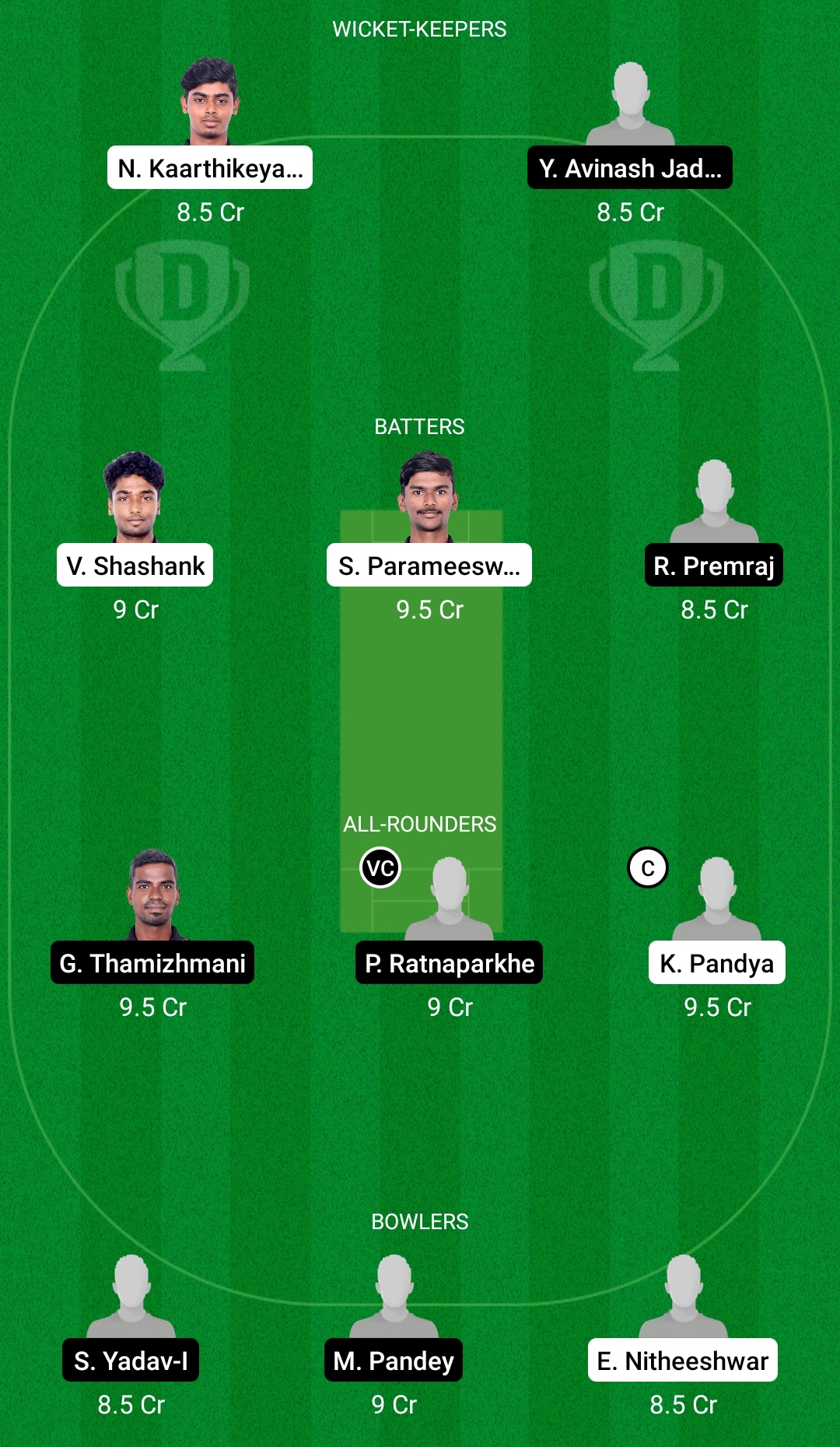 PAT vs WAR Dream11 Prediction Fantasy Cricket Tips Dream11 Team BYJU's Pondicherry T10 
