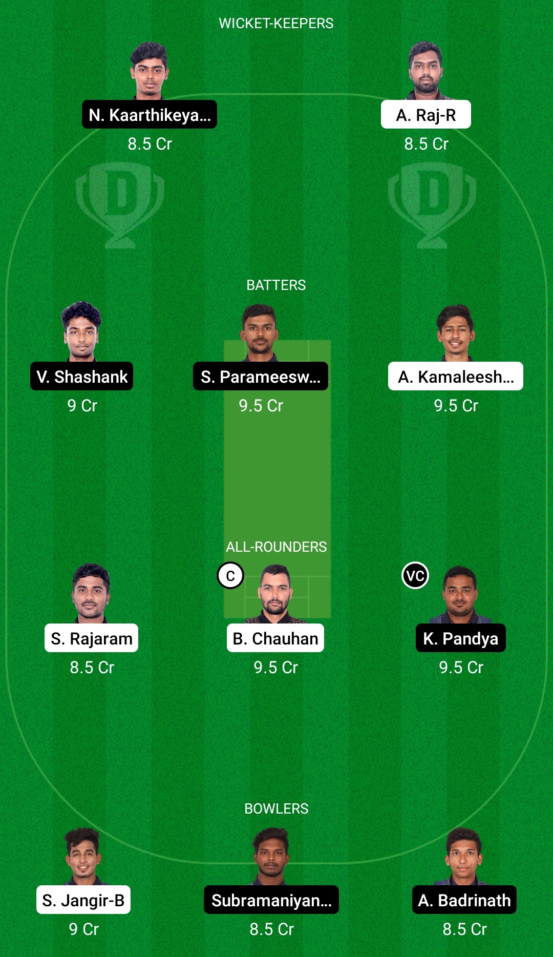 KGS vs PAT Dream11 Prediction Fantasy Cricket Tips Dream11 Team BYJU's Pondicherry T10 
