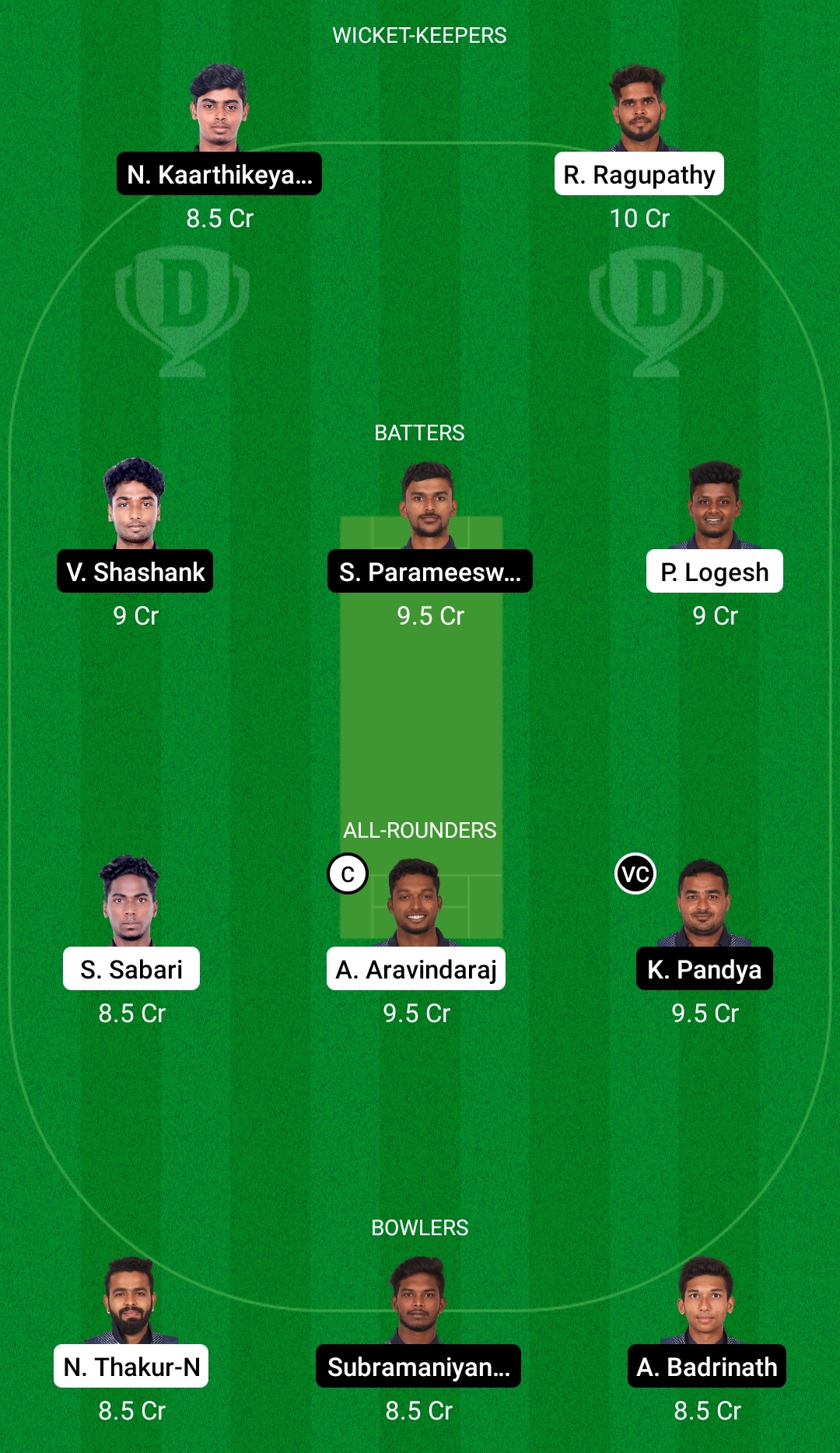 ROY vs PAT Dream11 Prediction Fantasy Cricket Tips Dream11 Team BYJU's Pondicherry T10 