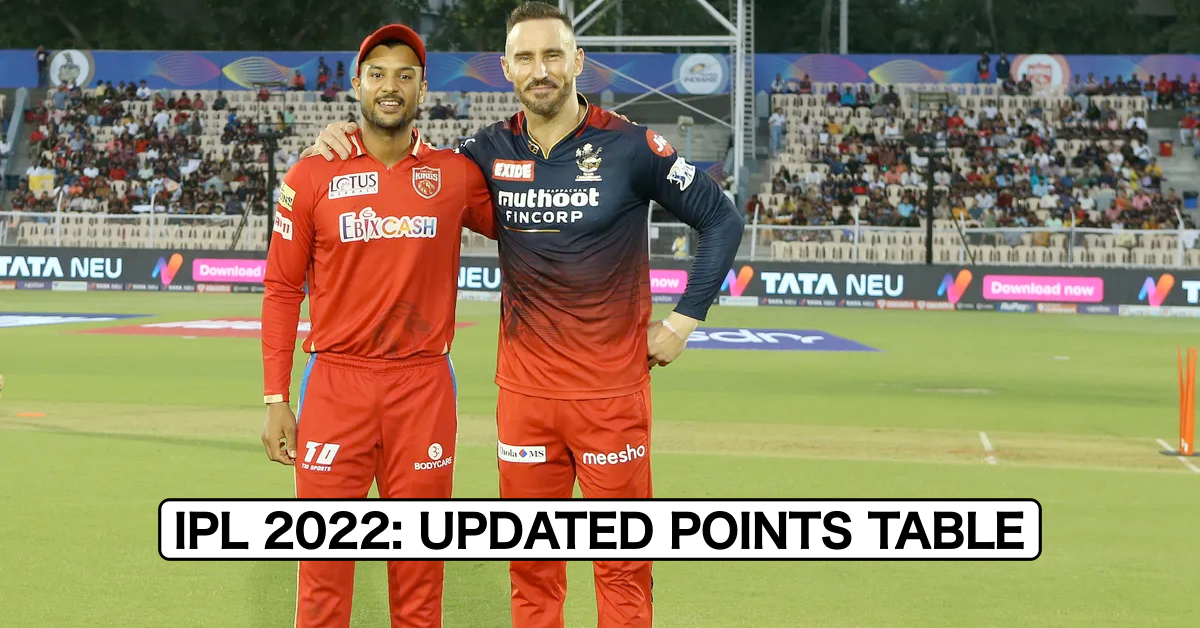IPL 2022: Updated Points Table Orange Cap and Purple Cap After Match 60 RCB vs PBKS
