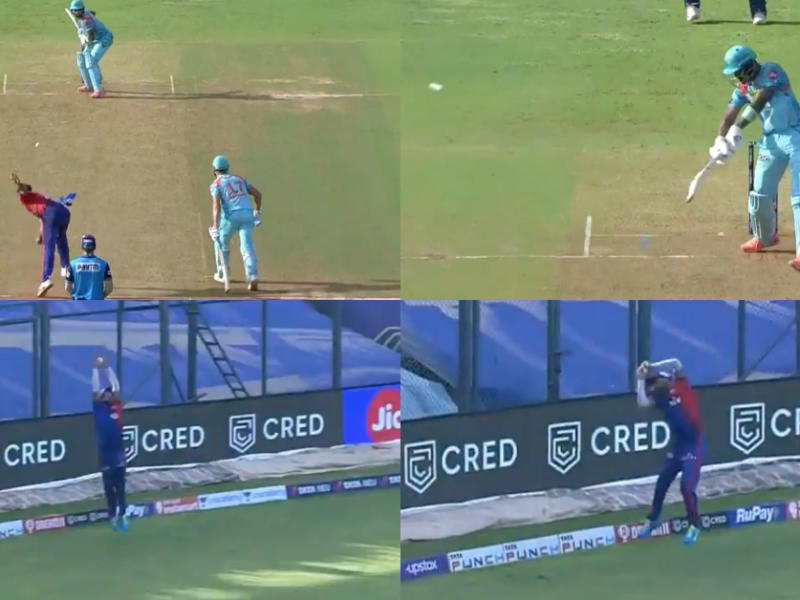 DC vs LSG: Watch – Lalit Yadav Grabs A Phenomenal Catch Near Boundary Line Off Shardul Thakur's Delivery To Dismiss KL Rahul