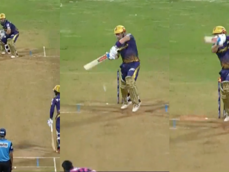 KKR vs RR: Watch - Aaron Finch Chops On As His Poor IPL Continues