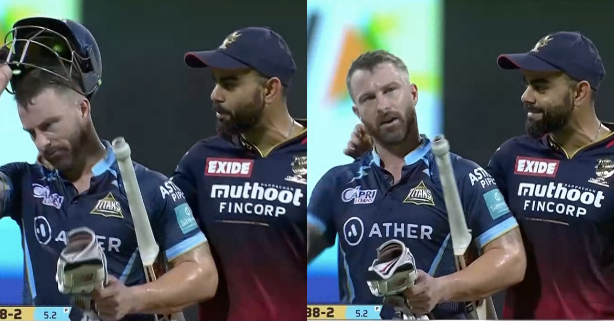 RCB vs GT: Watch - Virat Kohli Consoles Dejected Matthew Wade After He Is Given Out LBW In A Controversial DRS Decision