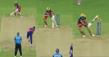 RR vs RCB: Watch - Obed McCoy Cleans Up Harshal Patel