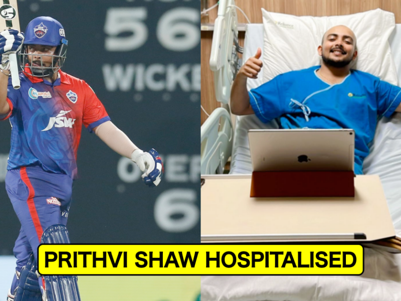 CSK vs DC: Delhi Capitals Opener Prithvi Shaw Hospitalised Ahead Of Today's Clash vs CSK