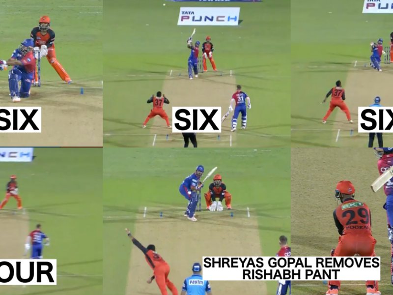 DC vs SRH: Watch - Shreyas Gopal Dismisses Rishabh Pant After Being Hit For 22 Runs In 4 Balls