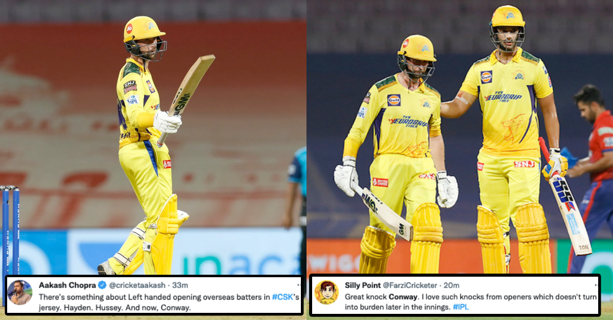 CSK vs DC: Twitter Reacts As CSK Opener Devon Conway Falls 13 Runs Short Of His Maiden IPL Century