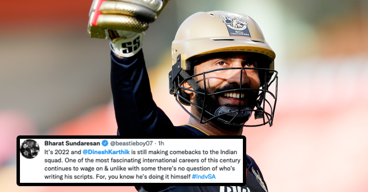 IND vs SA: Twitter Reacts As Dinesh Karthik Makes Well-Deserved Return To Indian T20I Squad