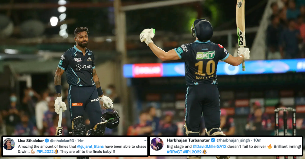 GT vs RR: Twitter Reacts As Newcomers Gujarat Titans Seal Spot In IPL 2022 Final With A Win Over Rajasthan Royals