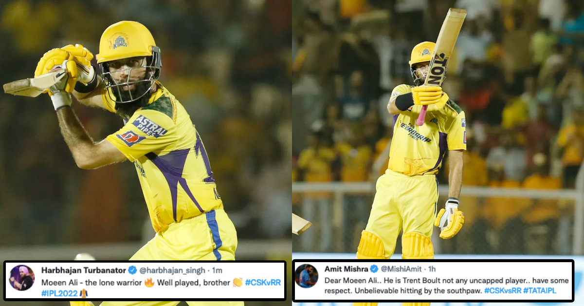 RR vs CSK: Twitter Reacts As Moeen Ali Smashes 93 In CSK's Final Game Of The Season