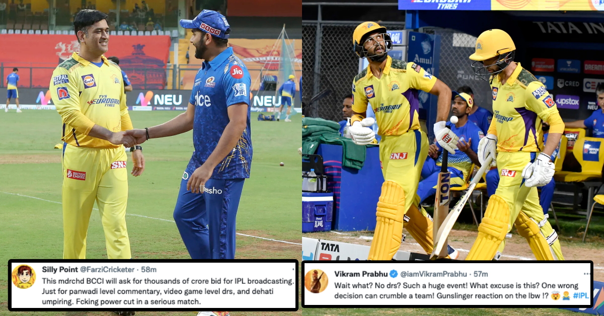 CSK vs MI: Twitter Fumes As DRS Is Not Available During Today's Match Between CSK & MI At Wankhede