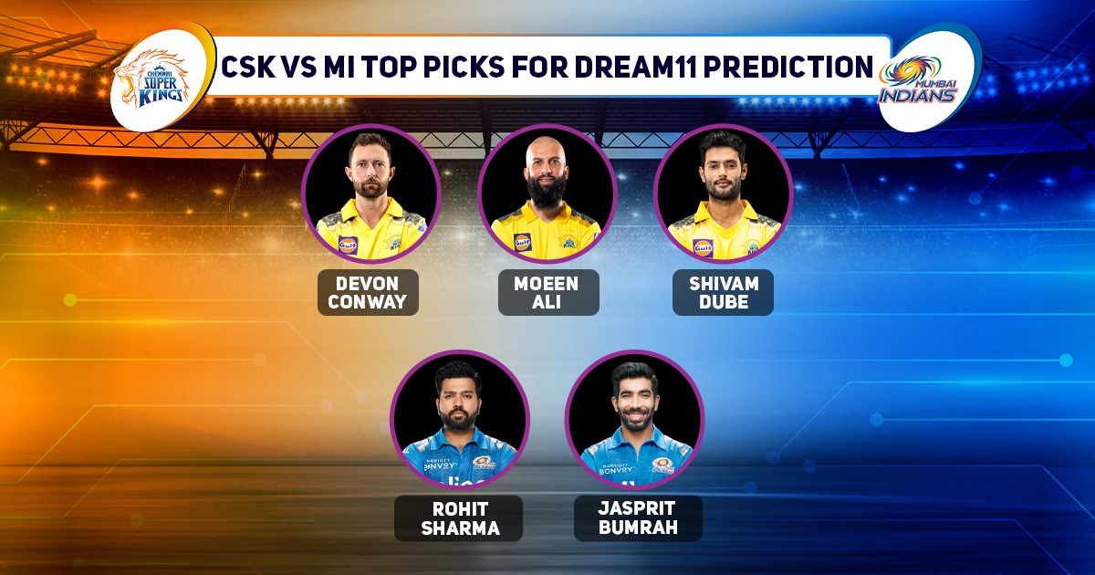 Top Picks For CSK vs MI Dream11 Prediction, IPL 2022