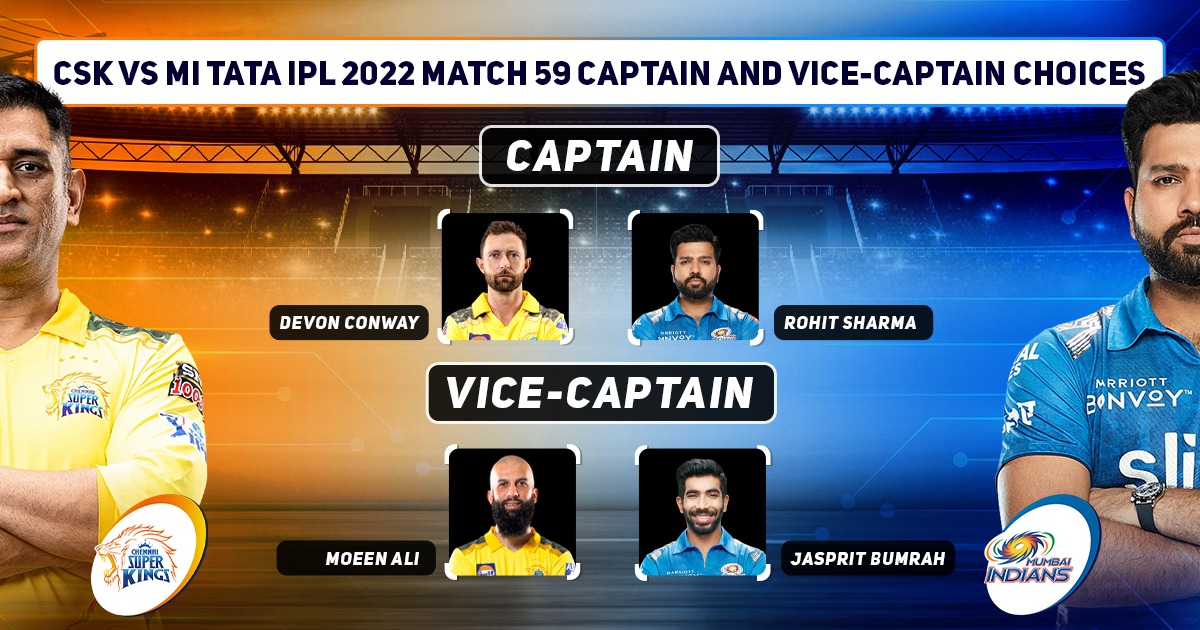 CSK vs MI Dream11 Prediction Captaincy And Vice Captaincy Choices, IPL 2022